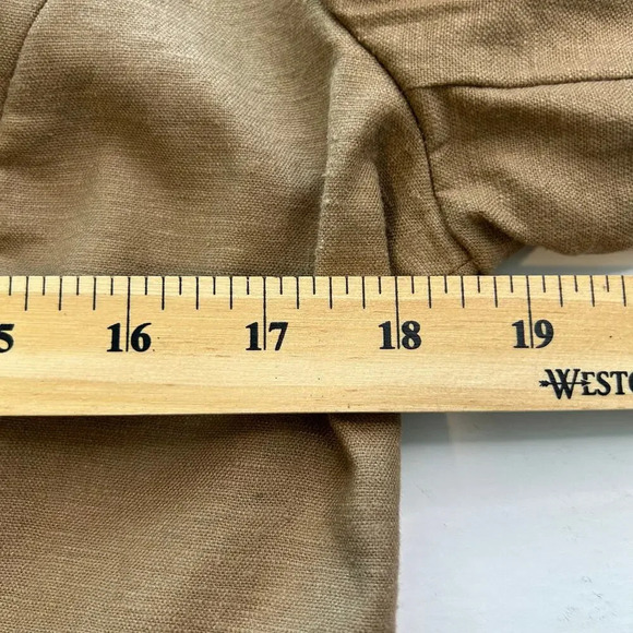 Bloomingdale’s  NWT cocoa brown linen blend one button lined blazer size 8 - Picture 13 of 13